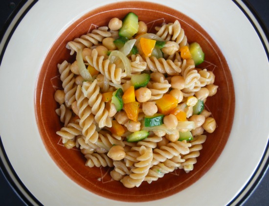 fusilli integrali ceci e verdure