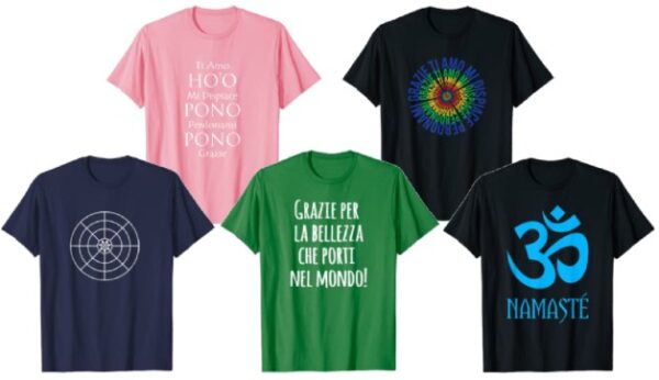 T-shirt per indossare e risuonare con il mantra Ho’oponopono